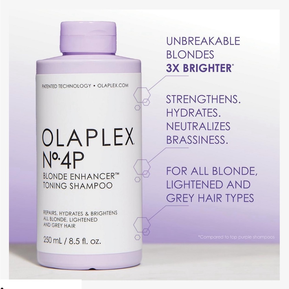 COPY - OLAPLEX No. 4P Blonde Enhancer Toning Shampoo, new! (#2) - Picture 2 of 5